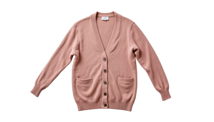 Charming pink cardigan sweater, a versatile wardrobe essential for cozy comfort and chic style