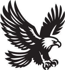 Fototapeta premium eagle vector illustration, eagle in a white background