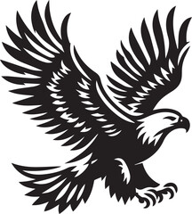 Obraz premium eagle vector illustration, eagle in a white background