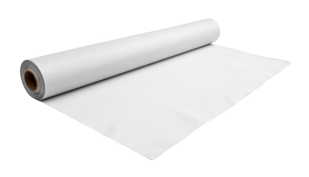 White paper roll on black backdrop, a minimalist photography composition for creative design