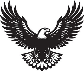 Obraz premium eagle vector illustration, eagle in a white background