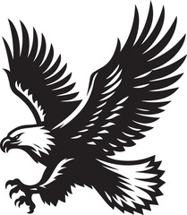 Obraz premium eagle vector illustration, eagle in a white background