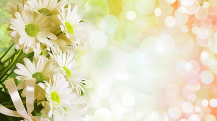 Fresh and Delicate Mother's Day Background: Adorning with Delicate Soft Light, Spreading a Healing Scroll of the Interweaving of Grateful Affection and Graceful Charm
