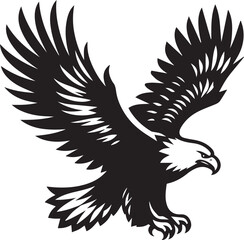 Obraz premium eagle vector illustration, eagle in a white background