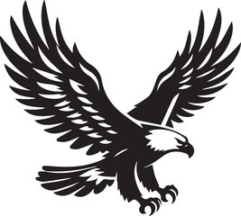 Obraz premium eagle vector illustration, eagle in a white background