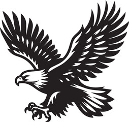 Obraz premium eagle vector illustration, eagle in a white background