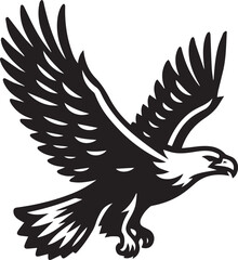 Obraz premium eagle vector illustration, eagle in a white background