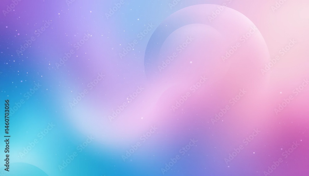 Aufkleber soft gradient background with bokeh and a translucent sphere creating a dreamy, ethereal mood.
