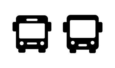 Bus icon logo design. bus sign and symbol