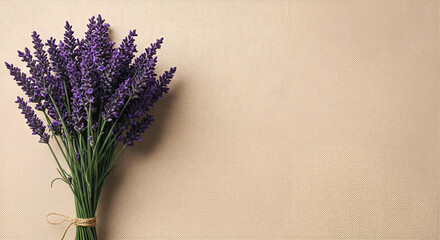 lavender on a wooden background