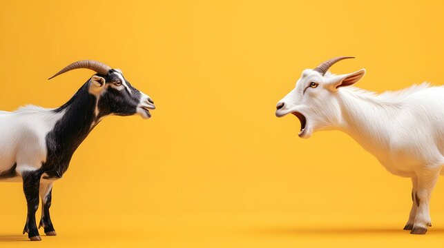 A goat arguing in the comments section of a news post