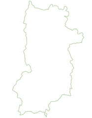 奈良県　地図　白　イラスト