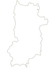 奈良県　地図　白　イラスト