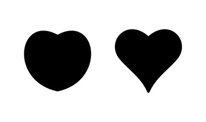 Love icon logo design. Heart sign and symbol. Like icon vector.