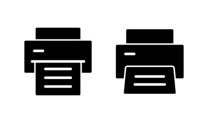 Print icon logo design. printer sign and symbol