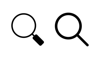 Search icon logo design. search magnifying glass sign and symbol