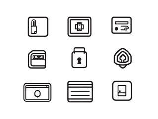 Minimal encrypted drive vector with data protection line drawing