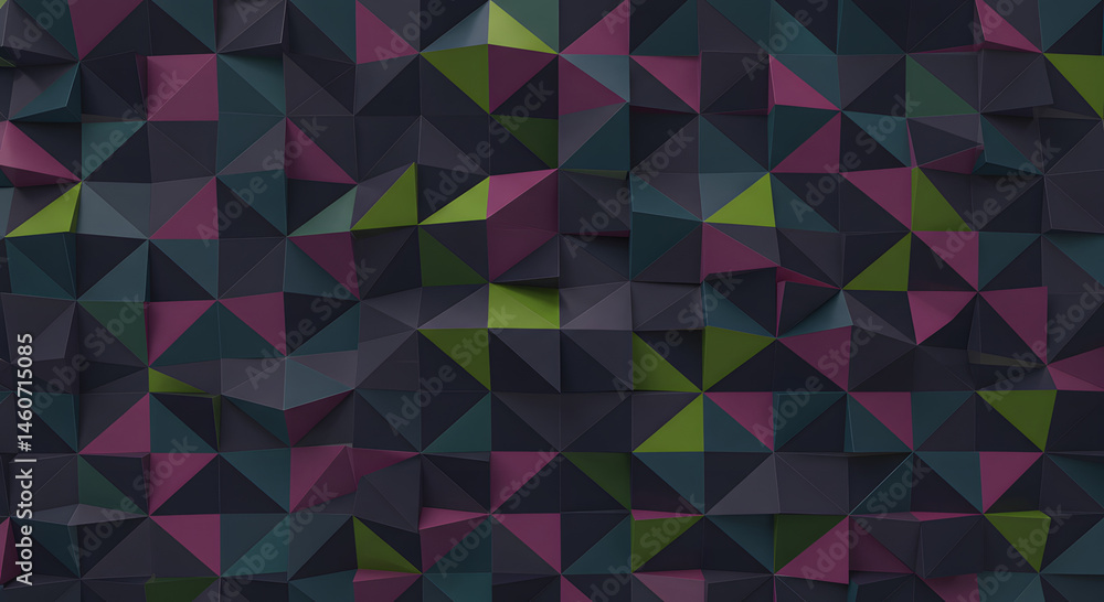 Poster abstract geometric pattern: a captivating abstract pattern of intersecting triangles in shades of de