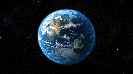 A digital representation of the Earth with data overlays in space