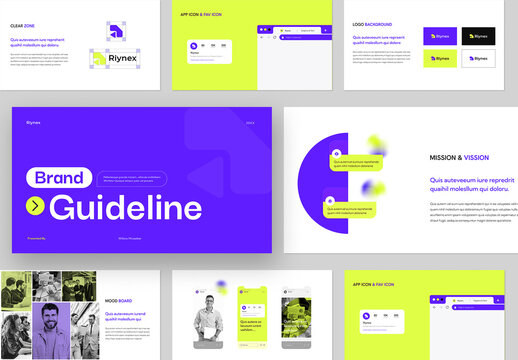 Modern And Clean Brand Guidelines Design Layout
