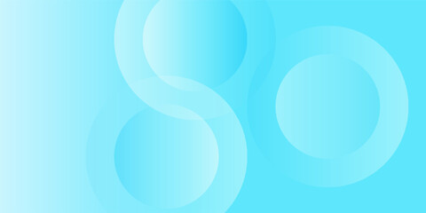 Minimalist banner background, pastel colorful, Light Blue gradations. Circle effect style geometric, abstract background.