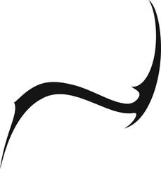 Gothic Line Arrow and Ornament Element