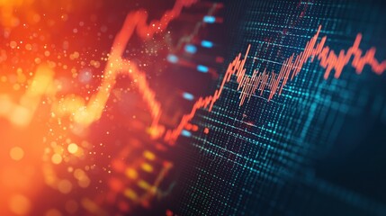 A chart illustrating rising and falling mortgage rates over time.