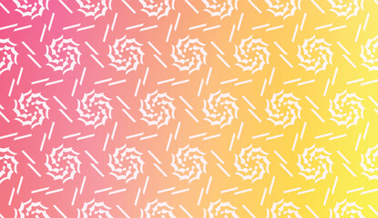 Design Pattern With Abstract Modern Ornament. Triangles Style. Gradient Background Bright Colors. For Soft Banner Template. Vector Illustration. Idea For Your Business