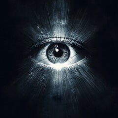 Single eye, radiating light