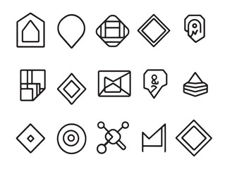 Engagement analytics line art vector icon for data analysis