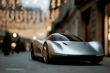 sleek minimalist spy car designed for covert operations featuring streamlined body and advanced technology