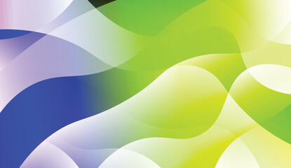 Abstract Wavy Background. For Business Presentation Wallpaper, Flyer, Cover. Vector Illustration with Color Gradient.