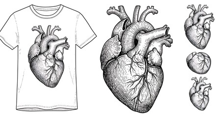 The Anatomical Heart's Embrace AI Generated