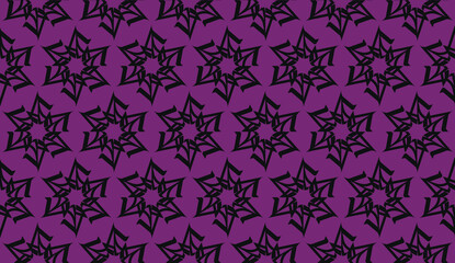 Vector seamless illustration. COLOR 1 COLOR 2. For you home interior wallpaper, fashion print. Original interior background in triangles style. Purple addiction color.