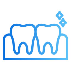 dental cleaning Gradient icon