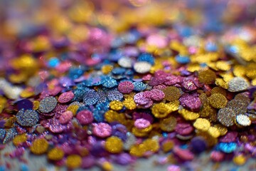 Colorful Glitter Close-up