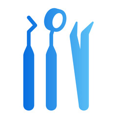 dental probe Gradient icon