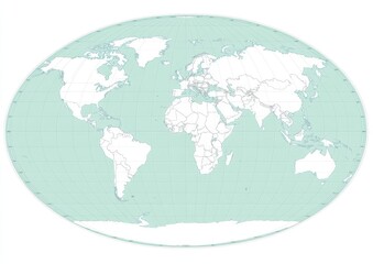 World map, simple