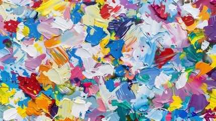 Fototapeta premium Energetic symphony of vivid colors, a textured abstract composition conveying dynamism
