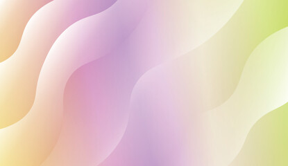 Modern Wavy Background. For Template Cell Phone Backgrounds. Vector Illustration with Color Gradient.