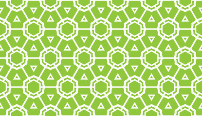 Vector illustration. For your business, presentation, fashion print. Pattern with abstract illusion triangles. Light green color.