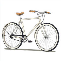 Fototapeta premium vintage bicycle vector illustration