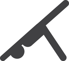 Bridge Pose Yoga Icon Vector Illustration