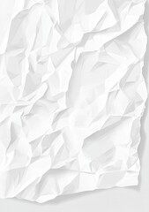 Obraz premium Crumpled white paper texture (1)