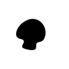 silhouettes of mushrooms. Vector illustration 