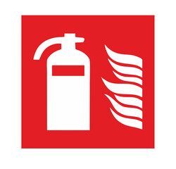 Sign of the fire extinguisher in vector