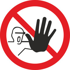 No entry sign. Stop signs collection. Signs Vector Pack: No Entry, Stop