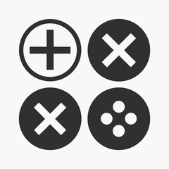 plus and minus buttons