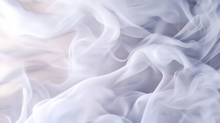 Obraz premium Abstract ethereal swirl of soft white smoke, flowing gently