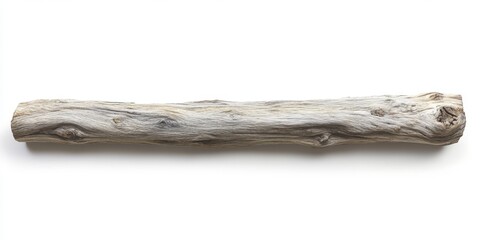 Long, light gray driftwood log